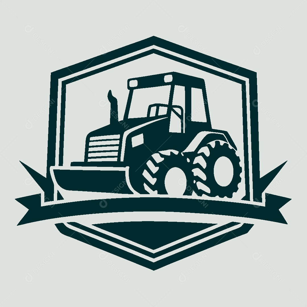 Modelo de Logo de Trator Vetor EPS