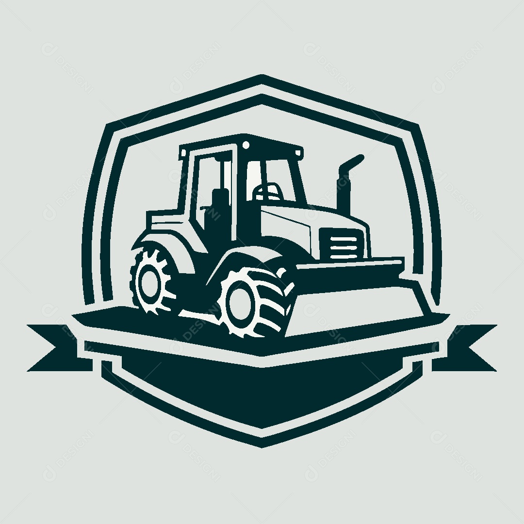 Modelo de Logo de Trator Vetor EPS