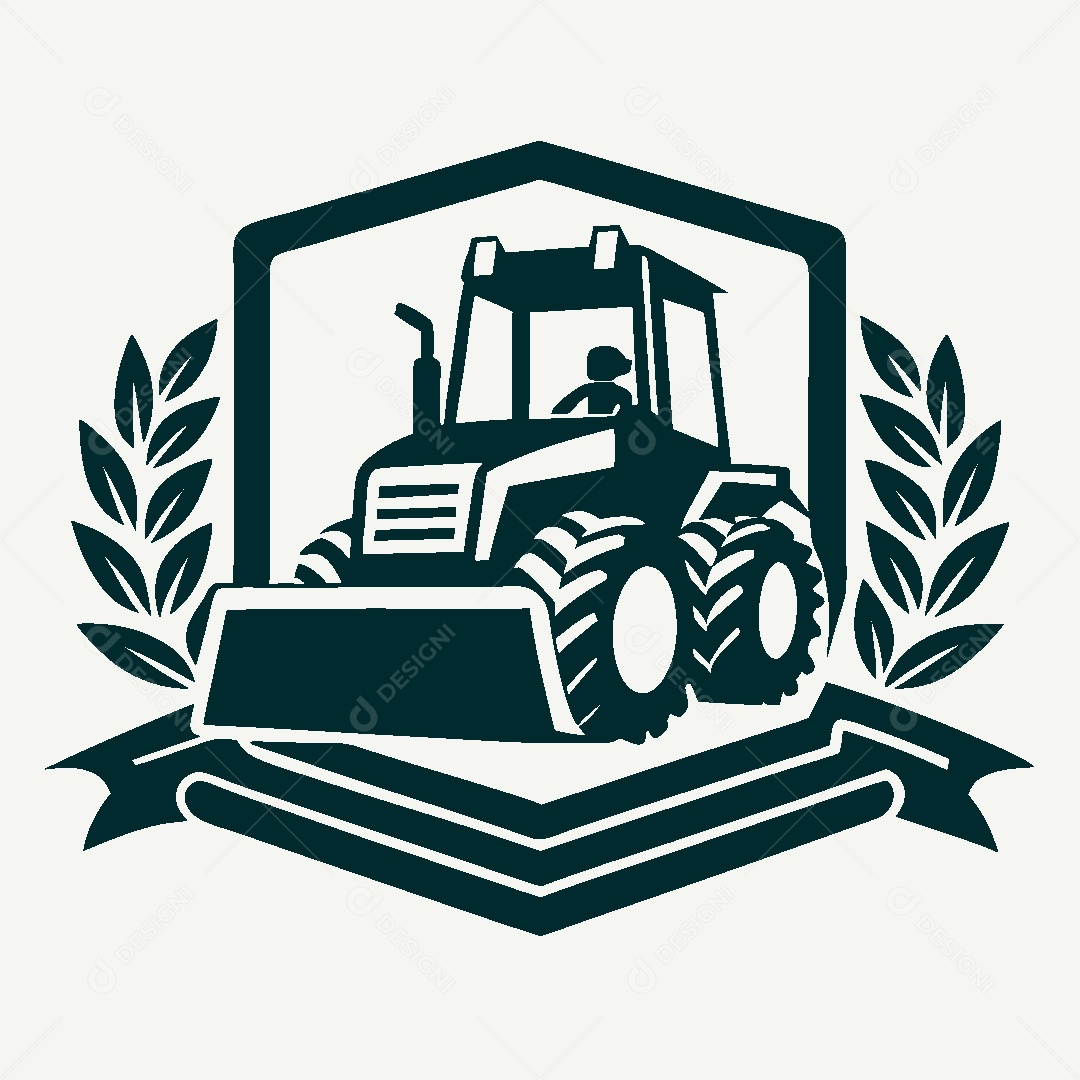 Modelo de Logo de Trator Vetor EPS