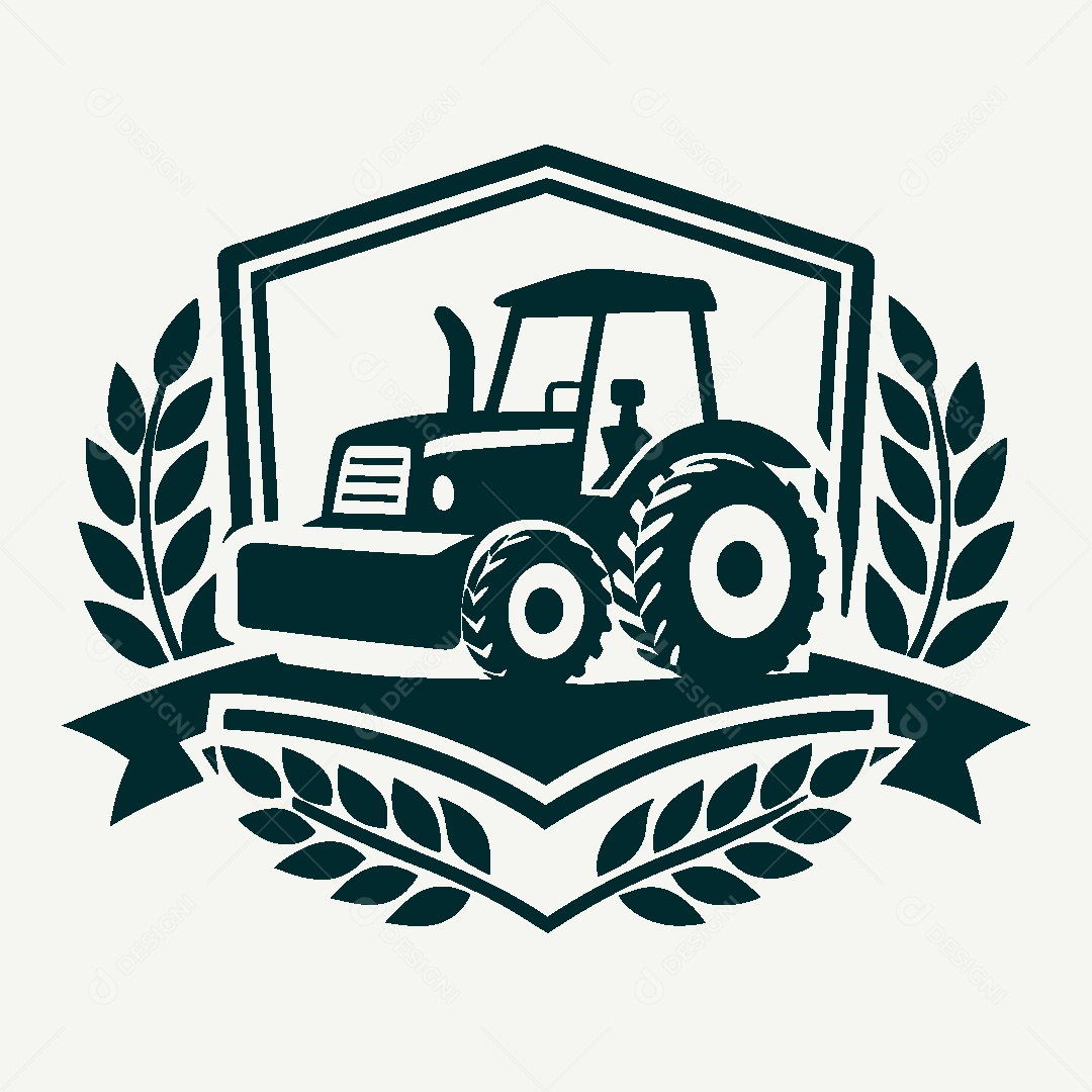 Modelo de Logo de Trator Vetor EPS