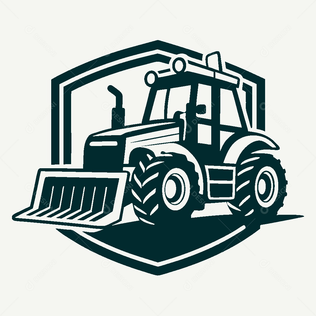 Modelo de Logo de Trator Vetor EPS
