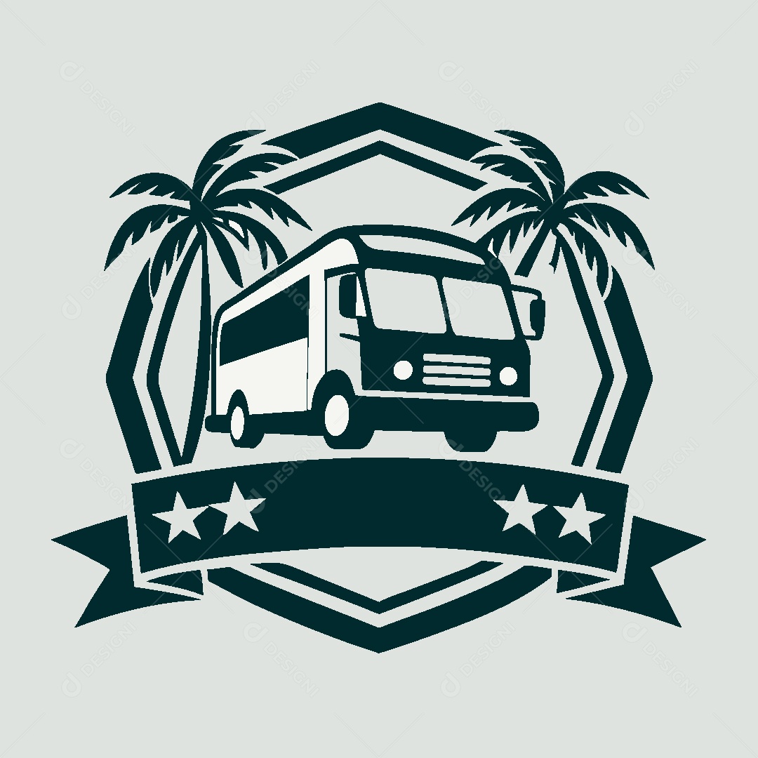 Modelo de Logo de Ônibus Vetor EPS