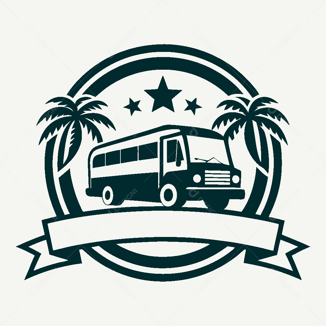 Modelo de Logo de Ônibus Vetor EPS