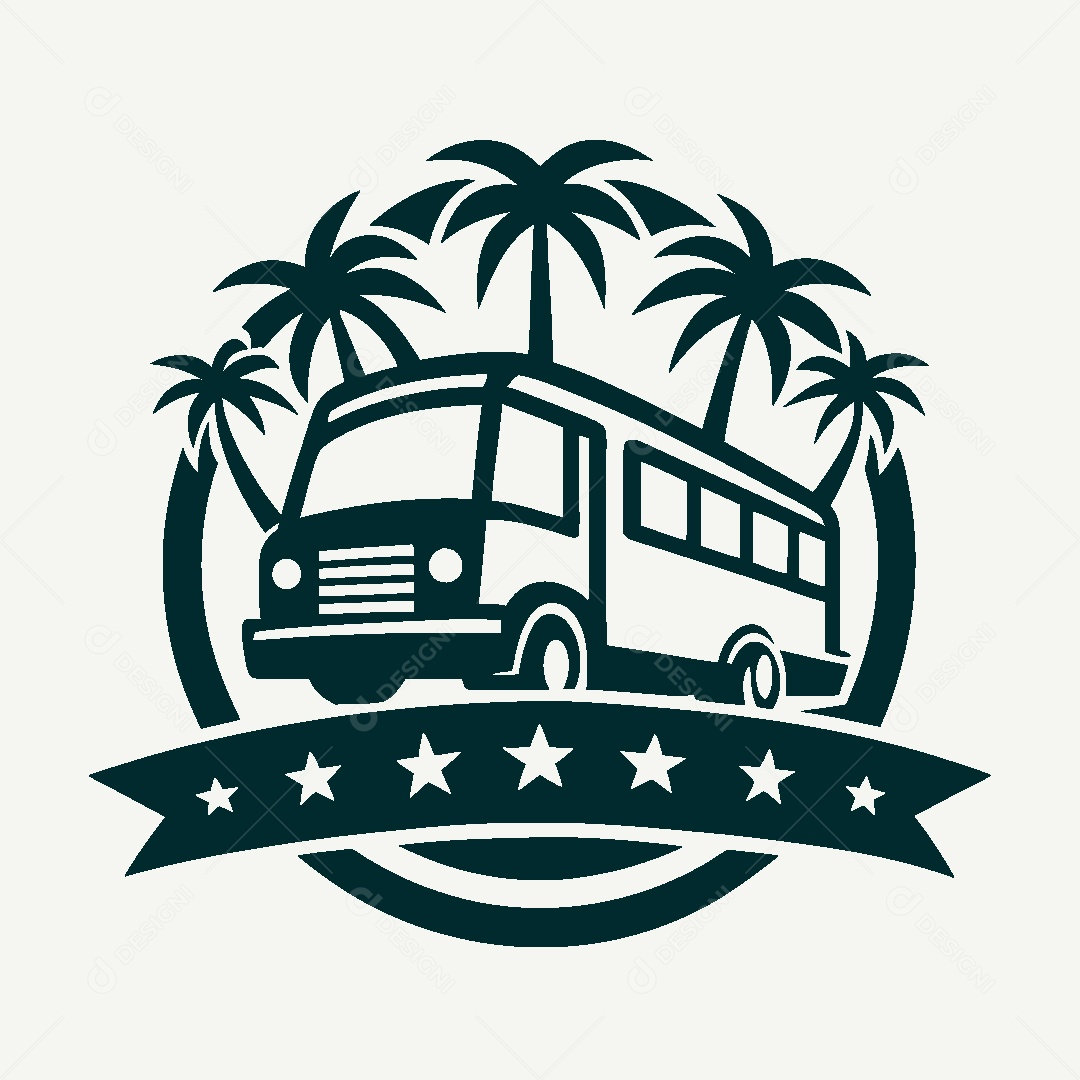 Modelo de Logo de Ônibus Vetor EPS