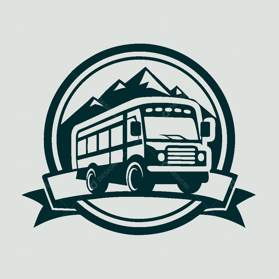 Modelo de Logo de Ônibus Vetor EPS