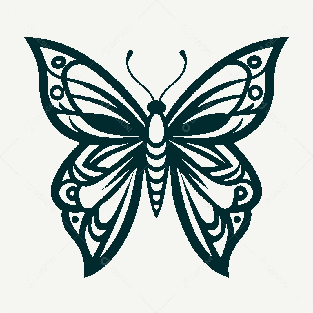 Modelo de Logo de Borboleta Vetor EPS