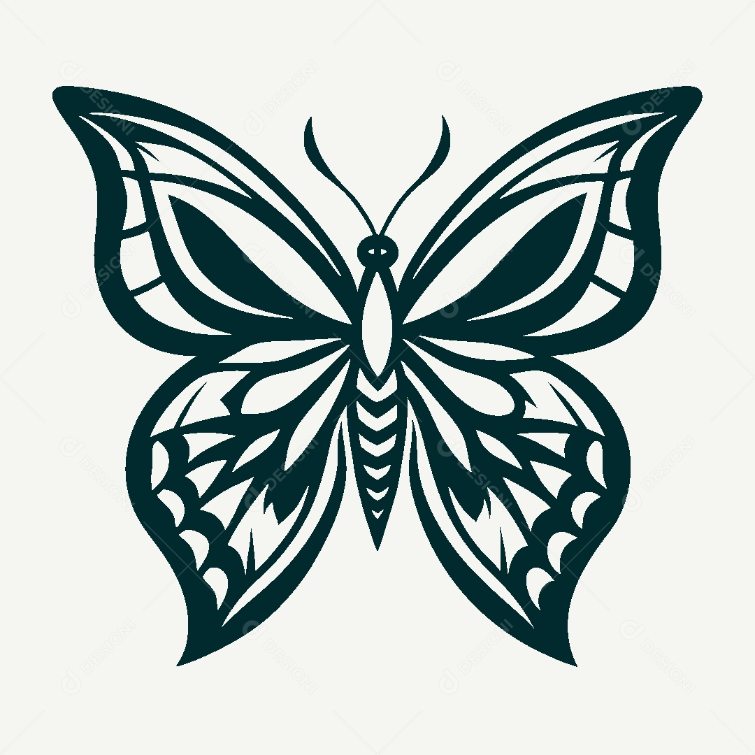 Modelo de Logo de Borboleta Vetor EPS