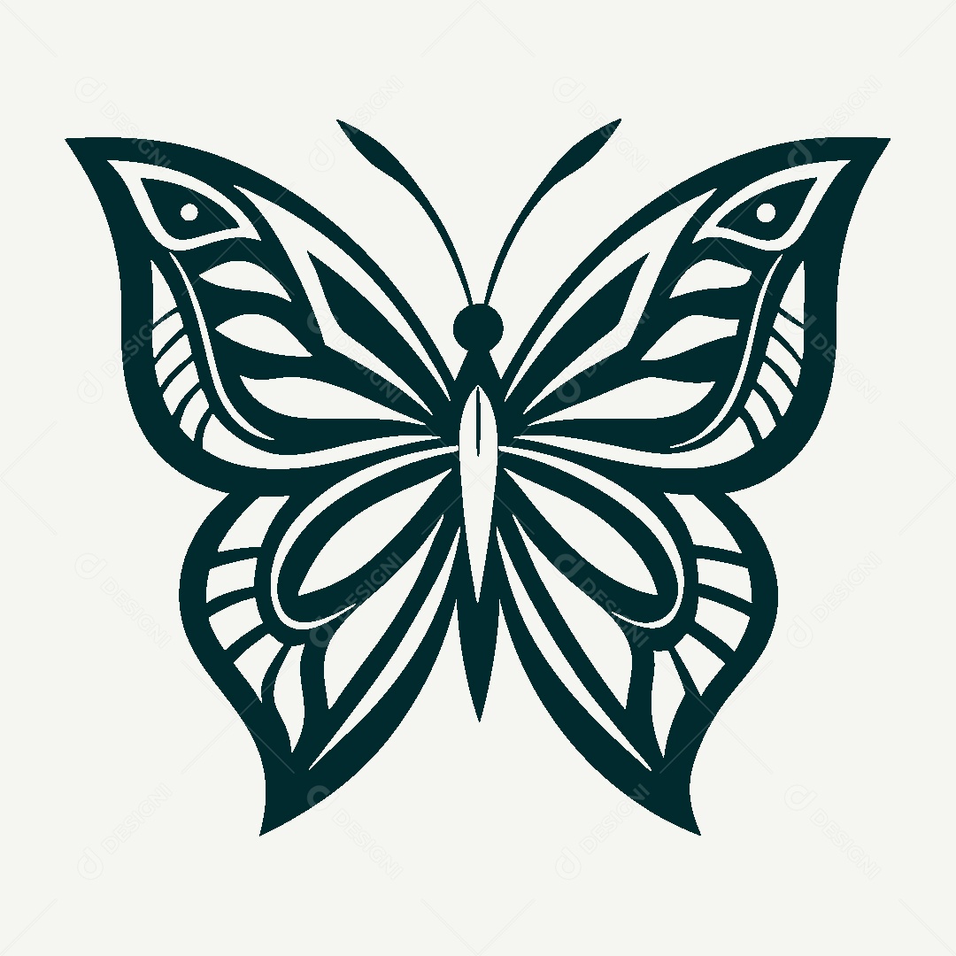 Modelo de Logo de Borboleta Vetor EPS