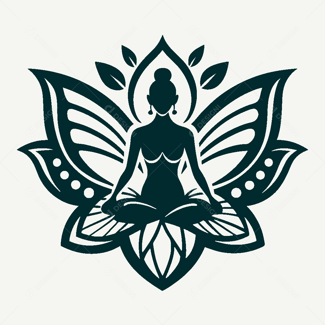 Modelo de Logo de Yoga Vetor EPS