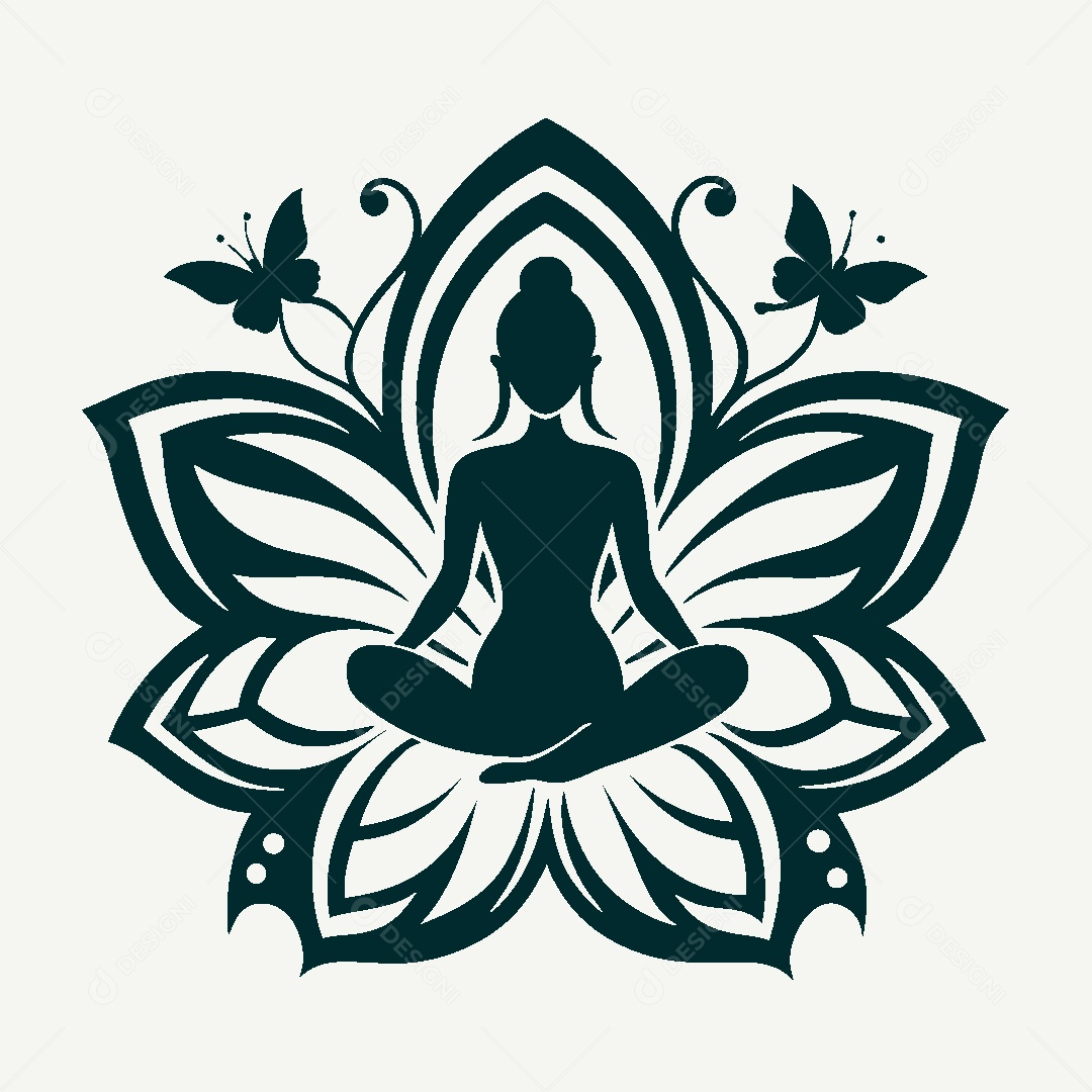 Modelo de Logo de Yoga Vetor EPS