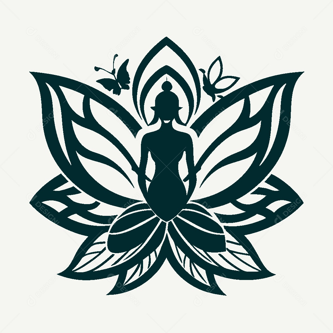 Modelo de Logo de Yoga Vetor EPS