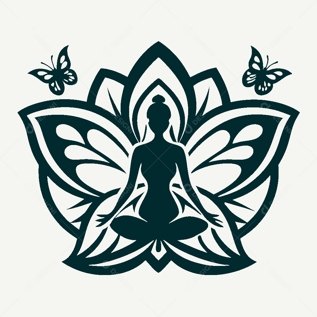 Modelo de Logo de Yoga Vetor EPS