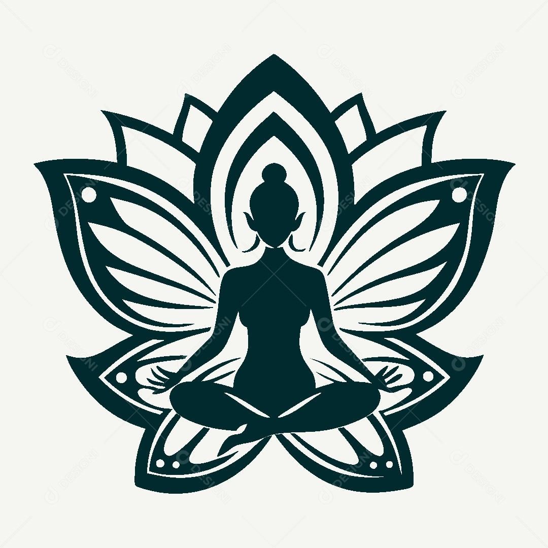 Modelo de Logo de Yoga Vetor EPS