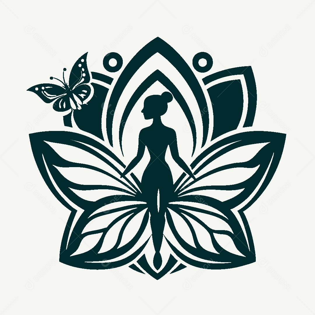 Modelo de Logo de Yoga Vetor EPS