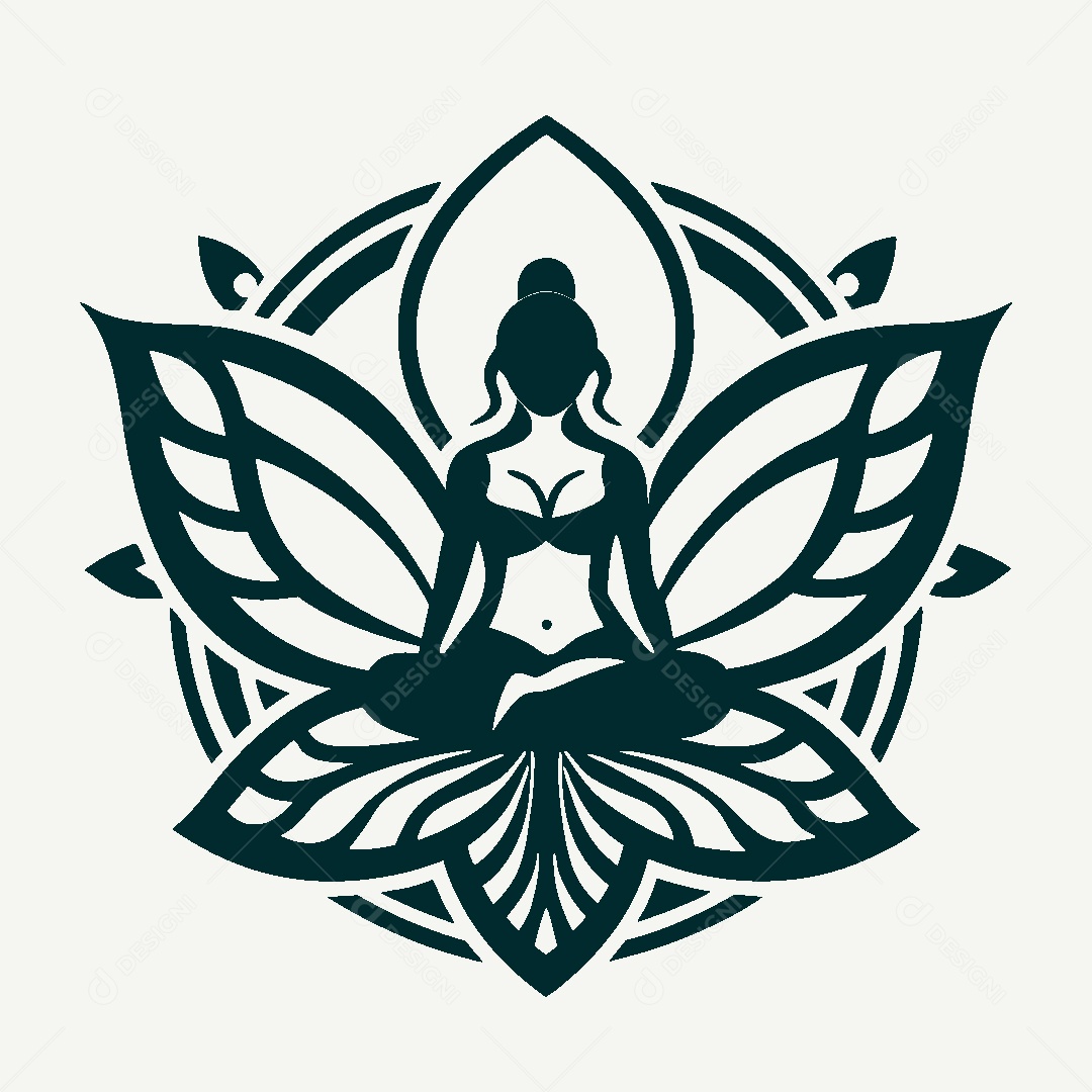 Modelo de Logo de Yoga Vetor EPS