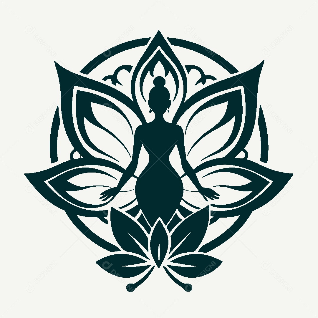 Modelo de Logo de Yoga Vetor EPS