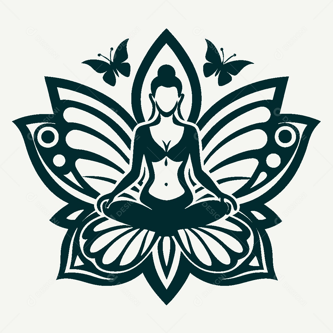 Modelo de Logo de Yoga Vetor EPS