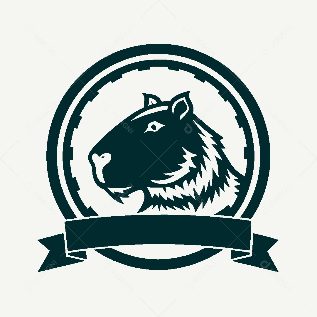 Modelo de Logo de Capivara Vetor EPS