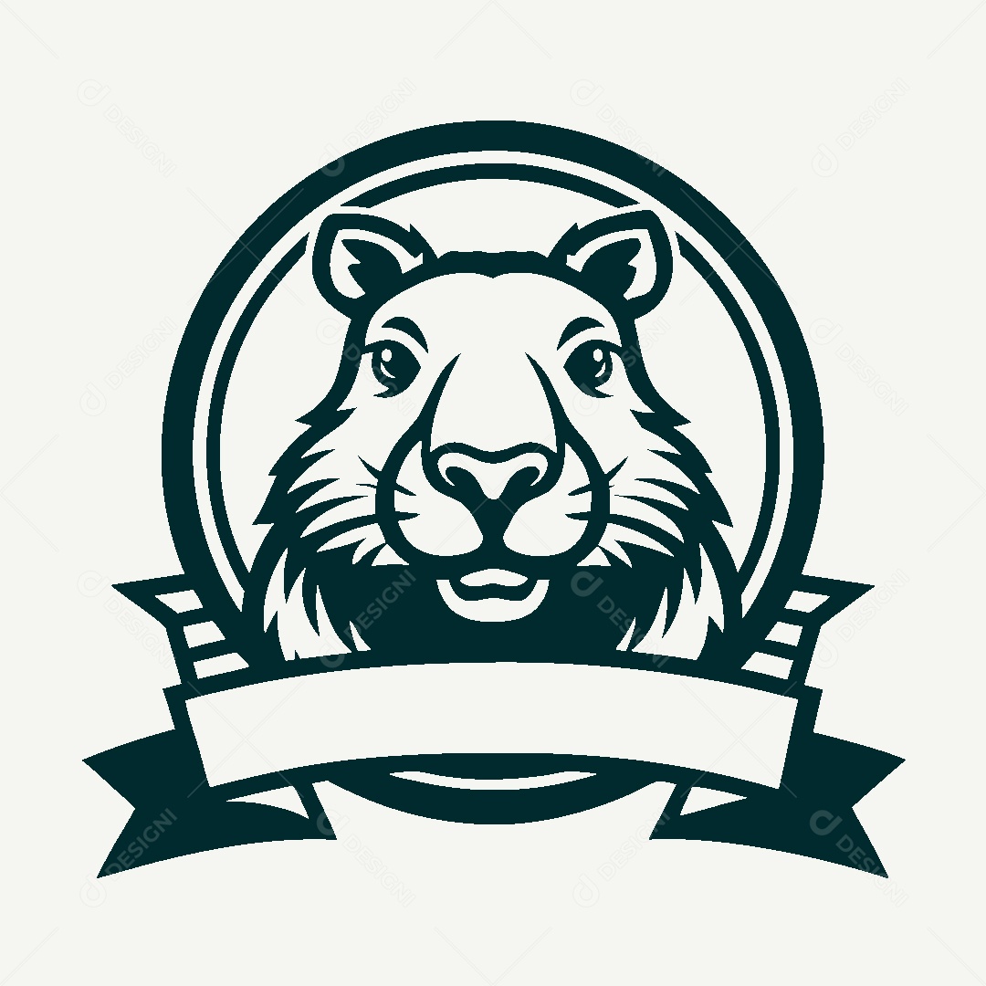 Modelo de Logo de Capivara Vetor EPS