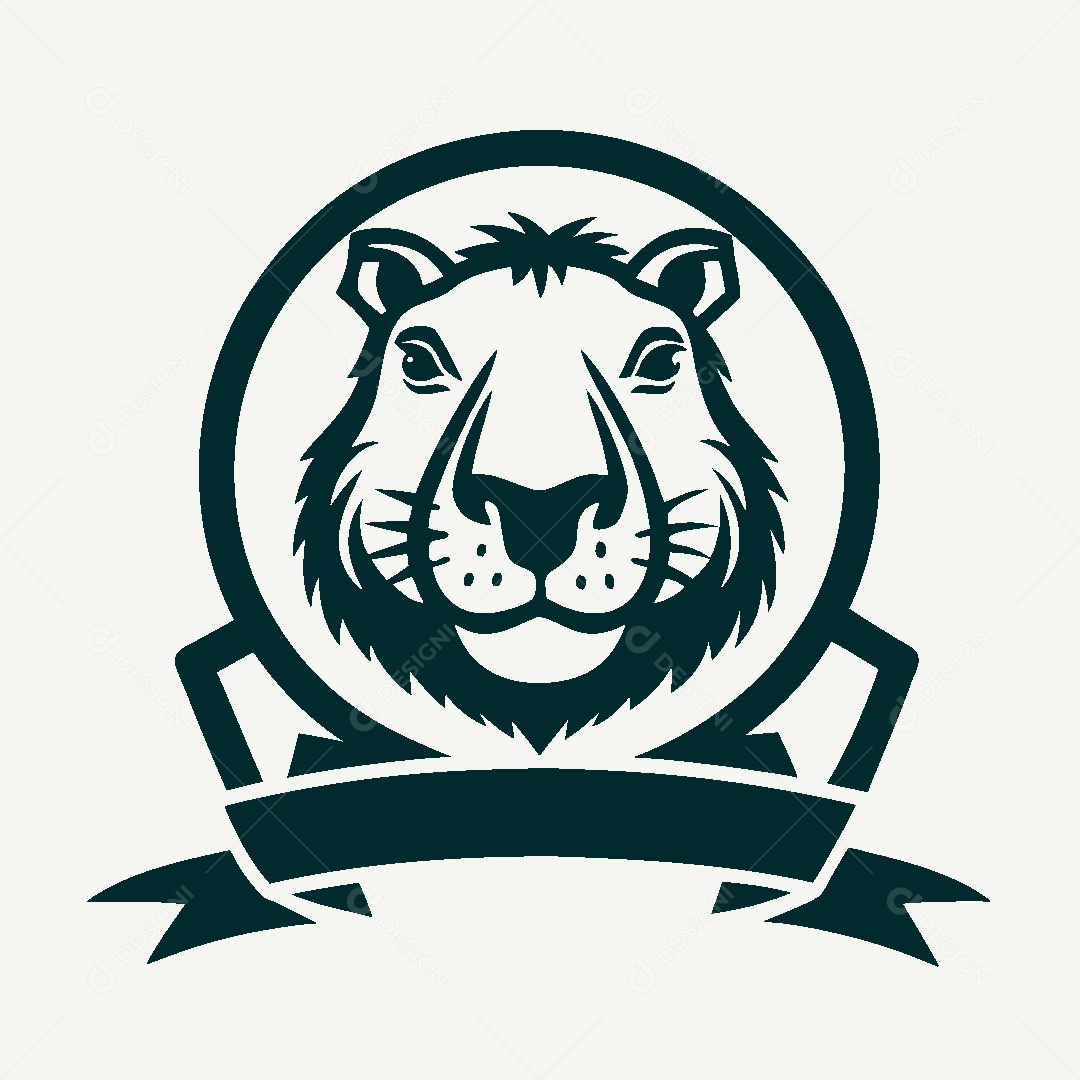 Modelo de Logo de Capivara Vetor EPS