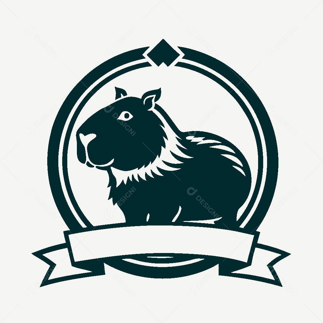 Modelo de Logo de Capivara Vetor EPS