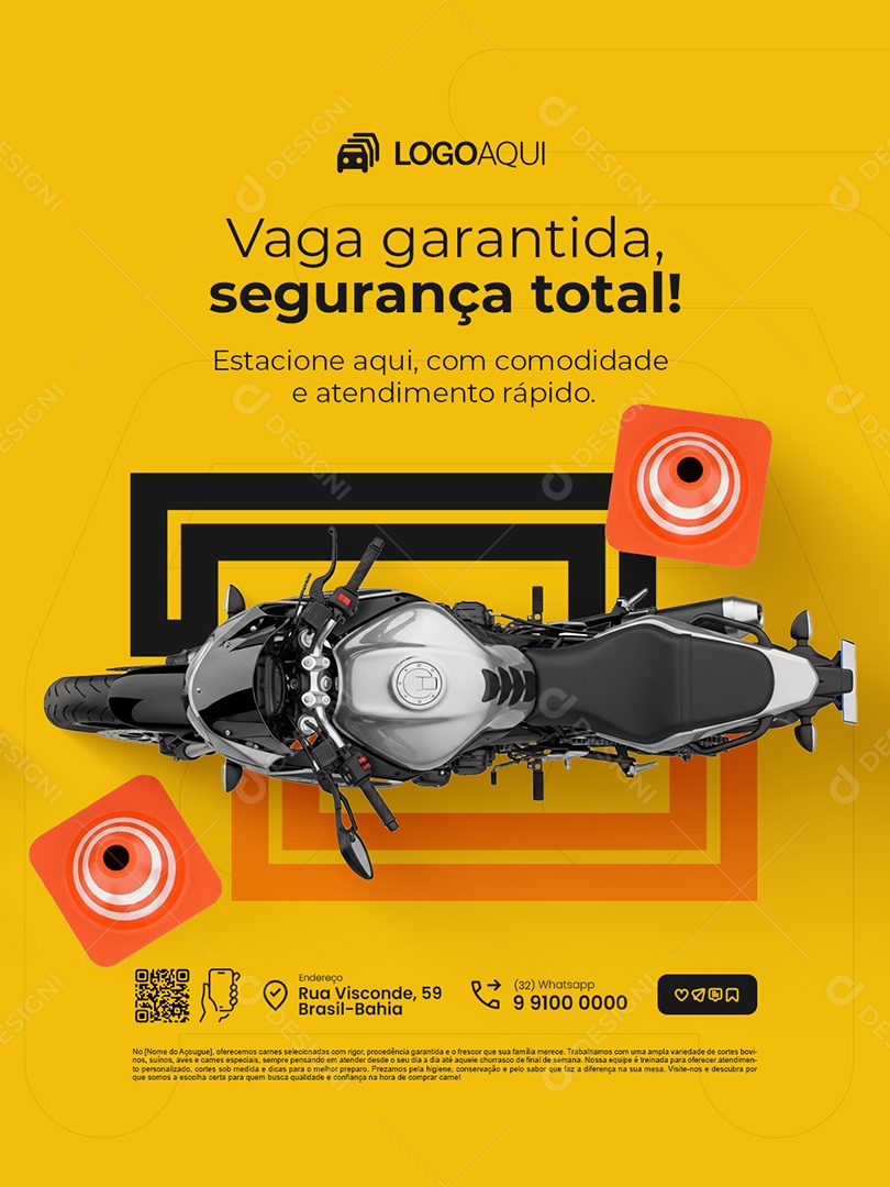 Estacionamento Vaga Garantida Social Media PSD Editável