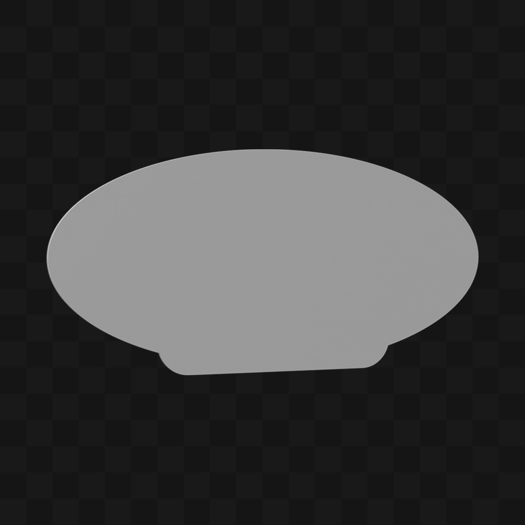 Placa Simples - Modelo 3D