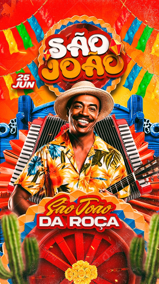 Story Flyer São João Social Media PSD Editável