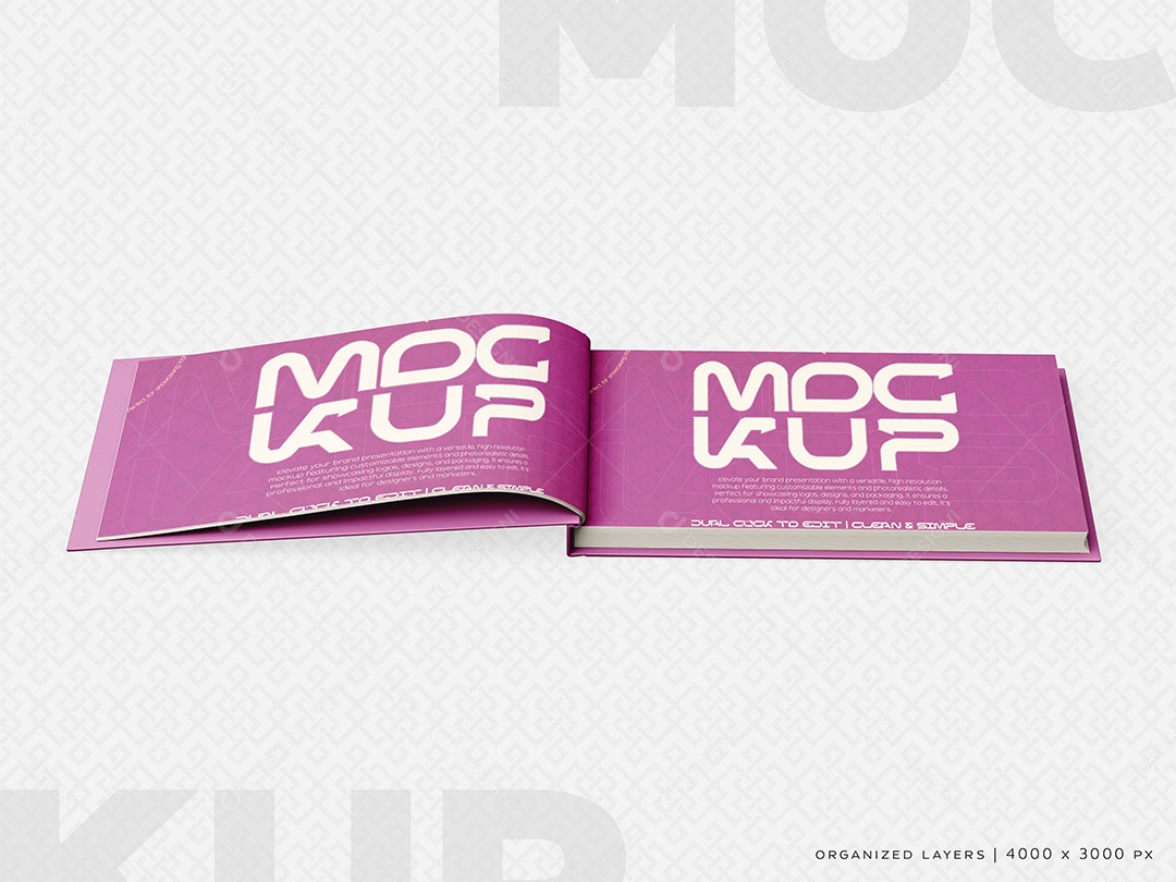 Livro de Capa Dura PSD Editável