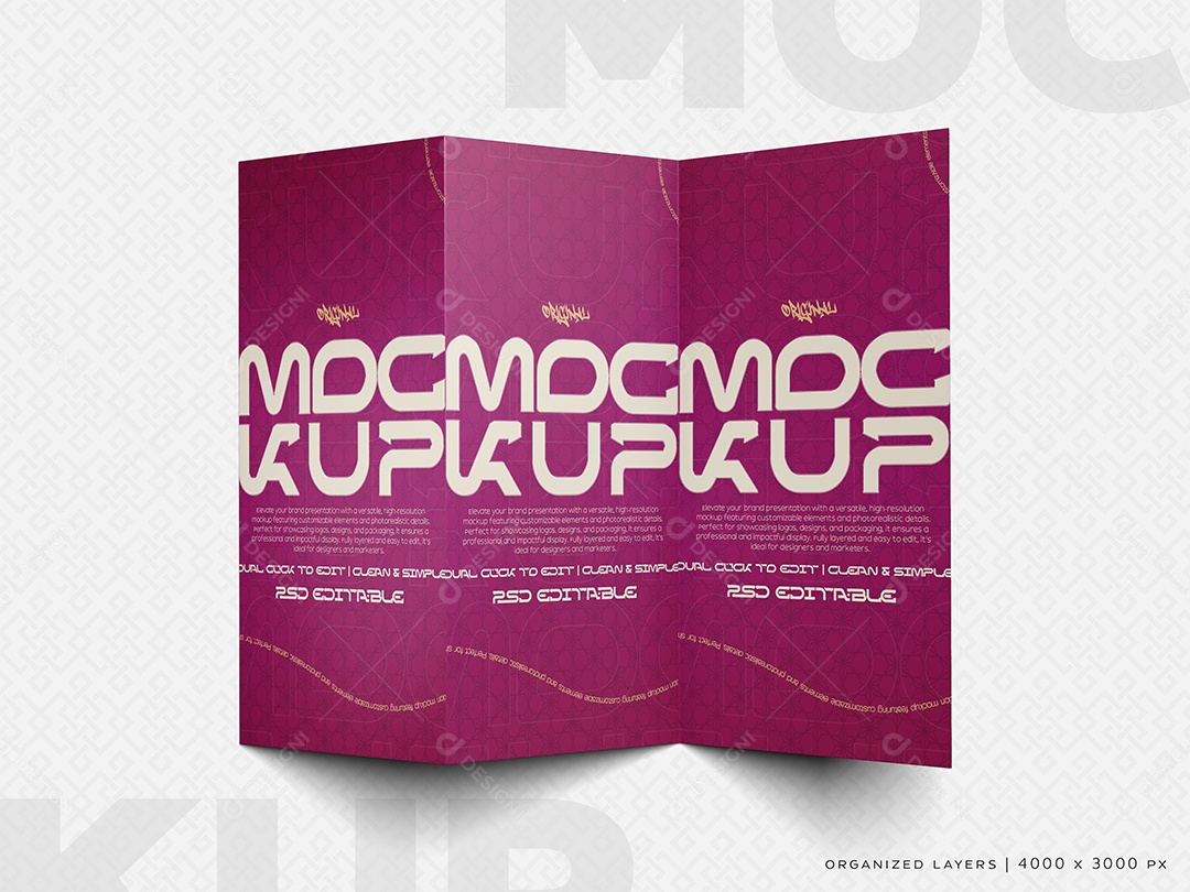 Mockup Cardápio De Restaurante PSD Editável