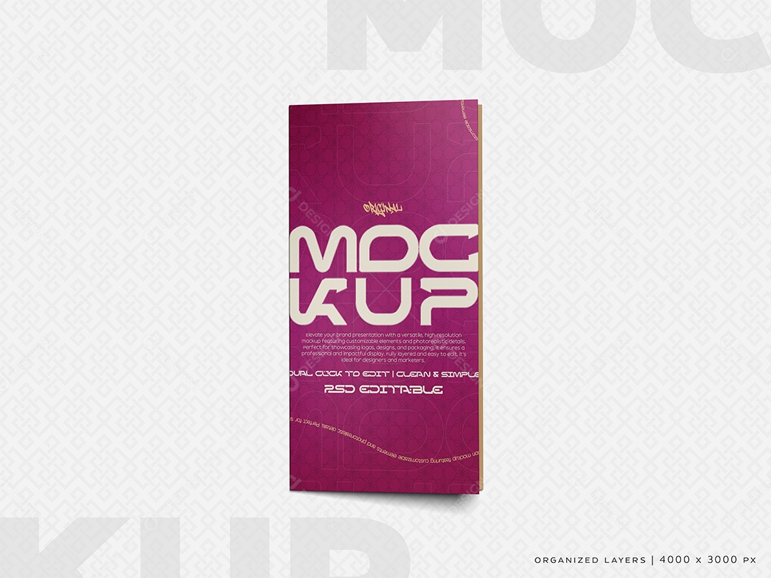 Mockup Cardápio De Restaurante PSD Editável