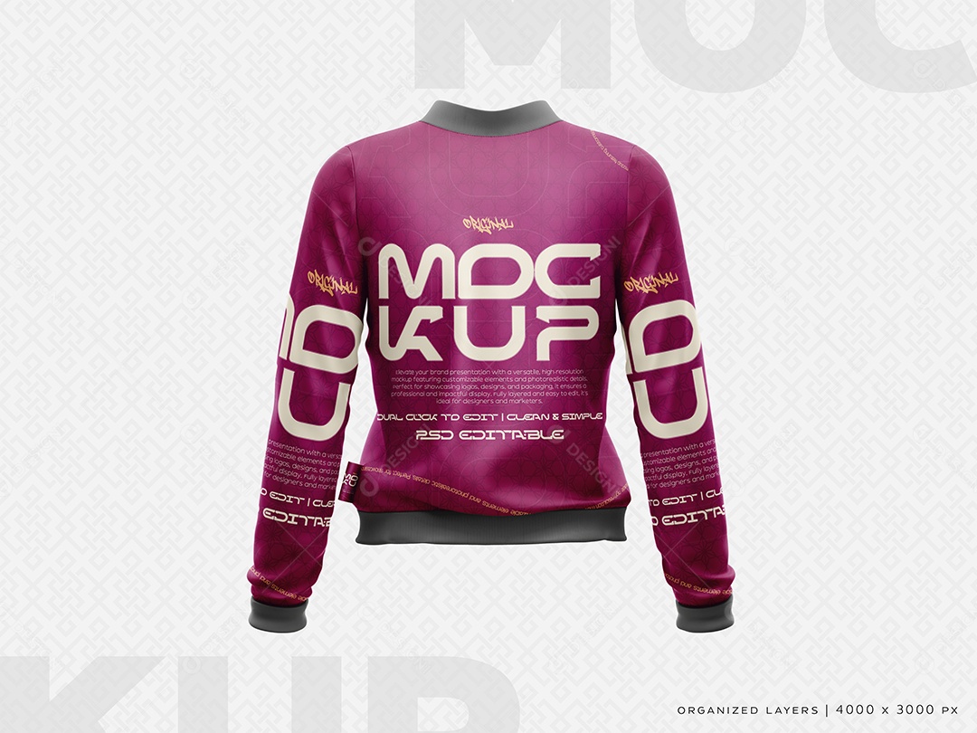 Jaquela Mockup SD Editável