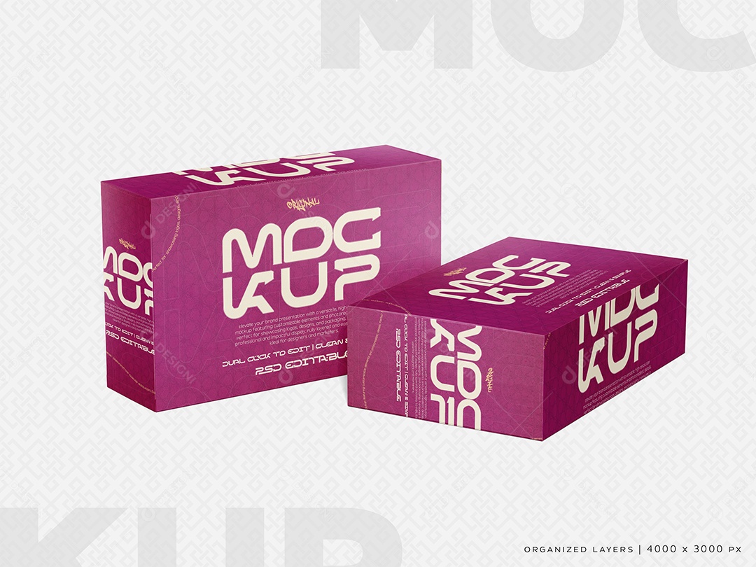 Mockup de Caixas PSD Editável