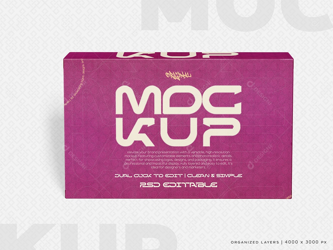 Mockup de Caixa PSD Editável