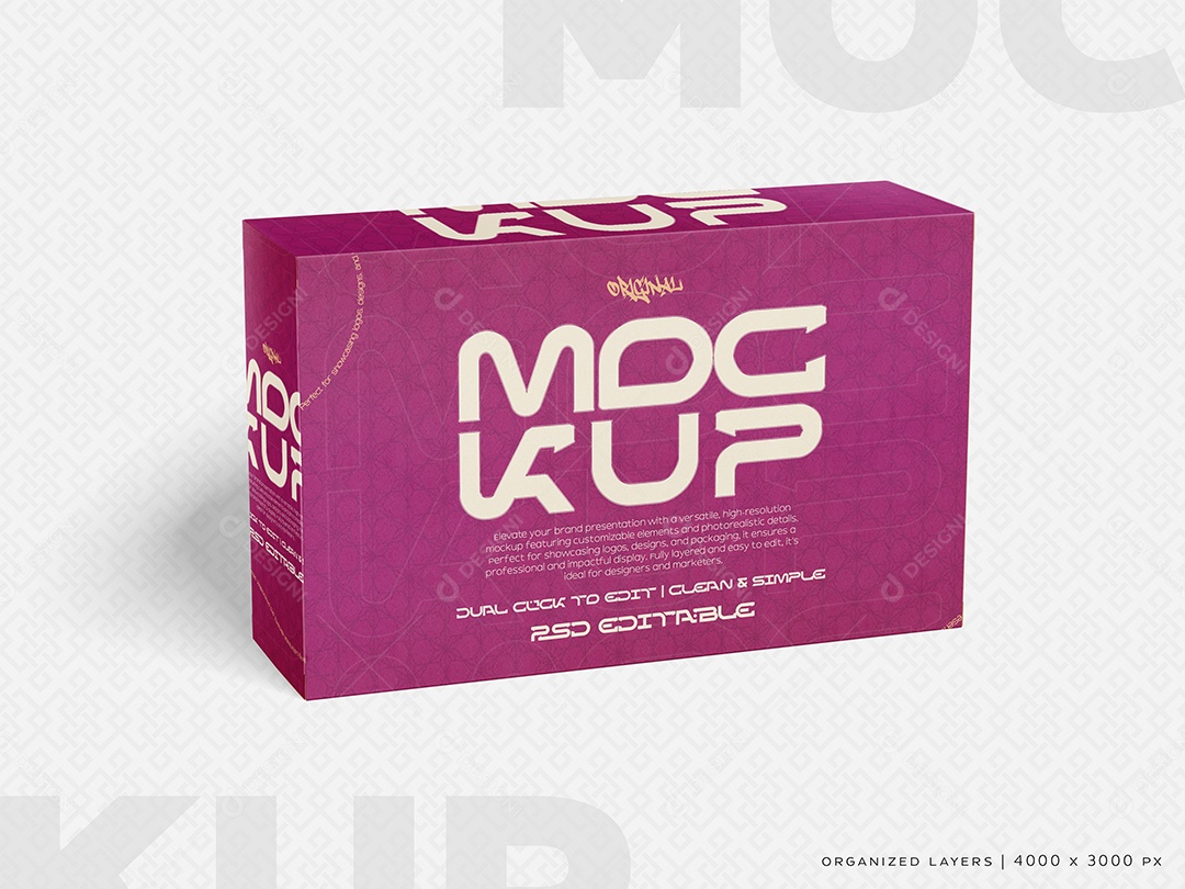 Mockup de Caixa PSD Editável