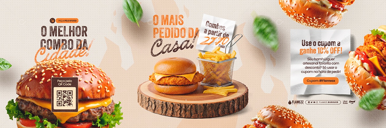 Carrossel Burguer O Mais Pedido Da Casa Social Media PSD Editável