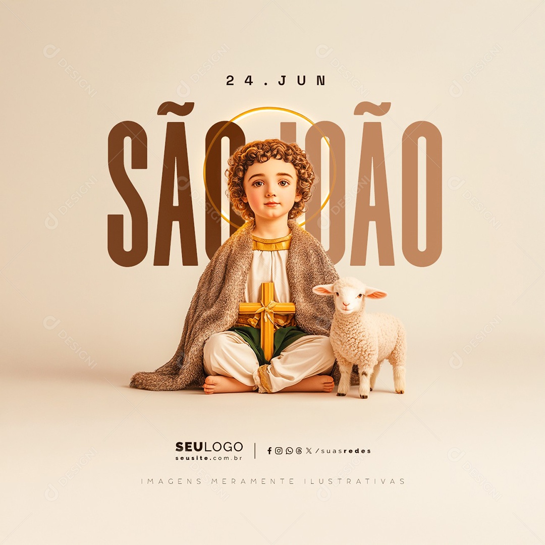 Dia de São João 24 de Junho Social Media PSD Editável
