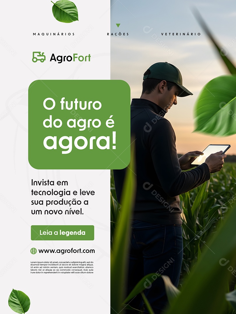 Agro O Futuro do Agro é Agora Social Media PSD Editável