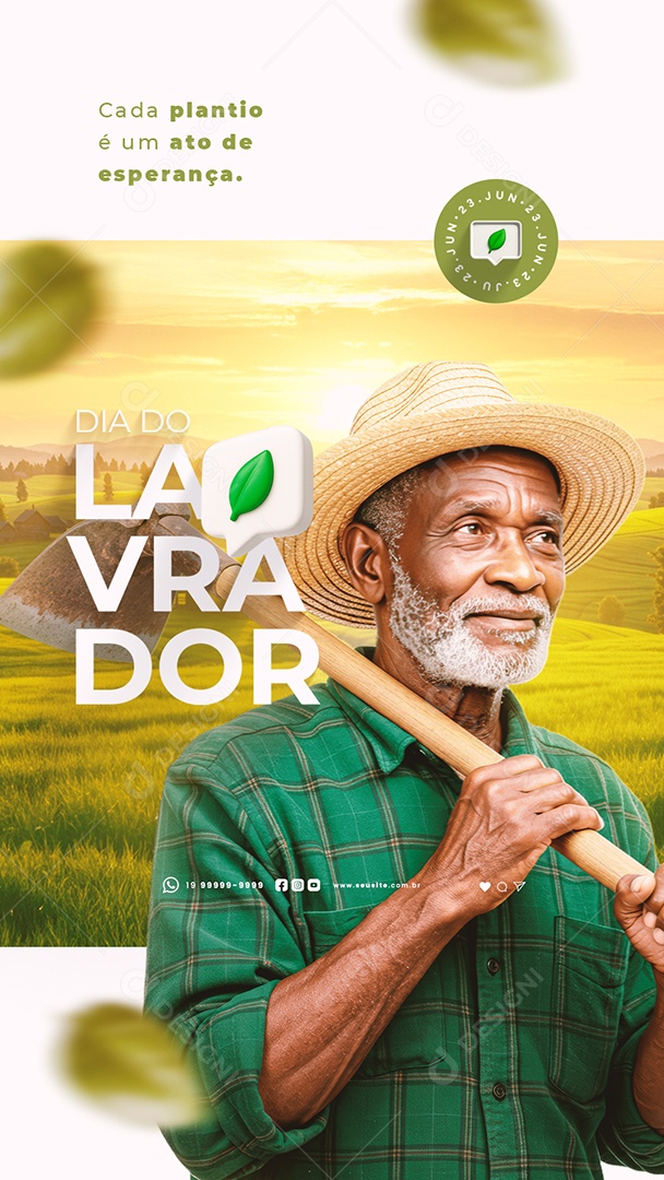 Story Feliz Dia do Lavrador 23 De Junho Social Media PSD Editável