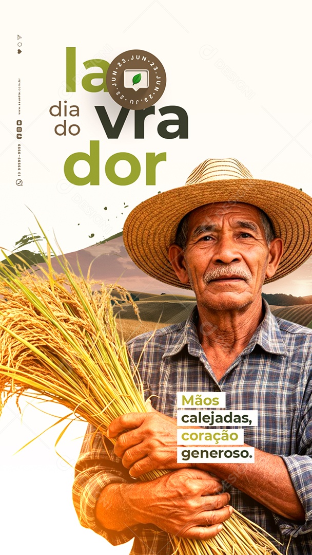 Story Dia do Lavrador 23 De Junho Social Media PSD Editável