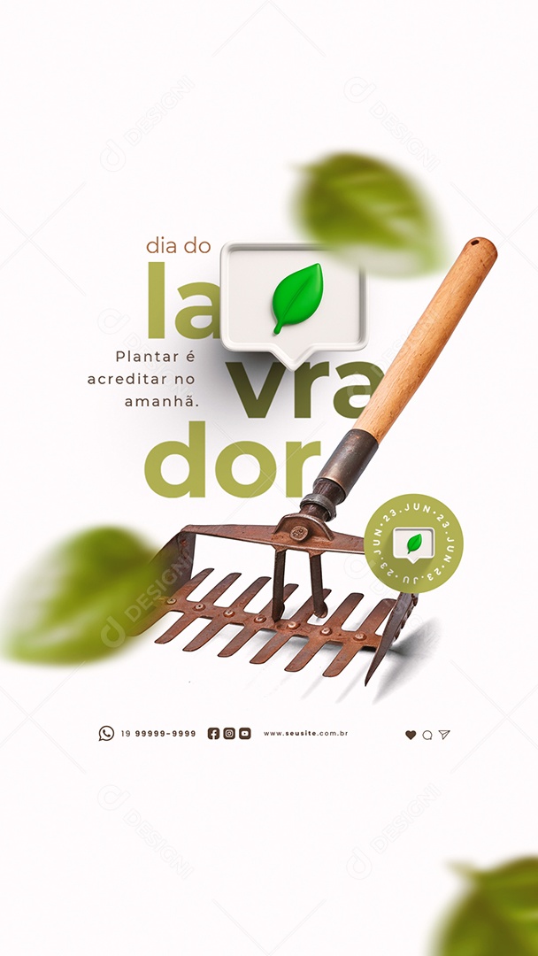 Story Dia do Lavrador 23 De Junho Social Media PSD Editável