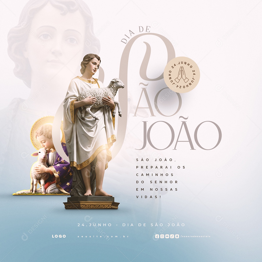 Dia de São João 24 de Junho Social Media PSD Editável