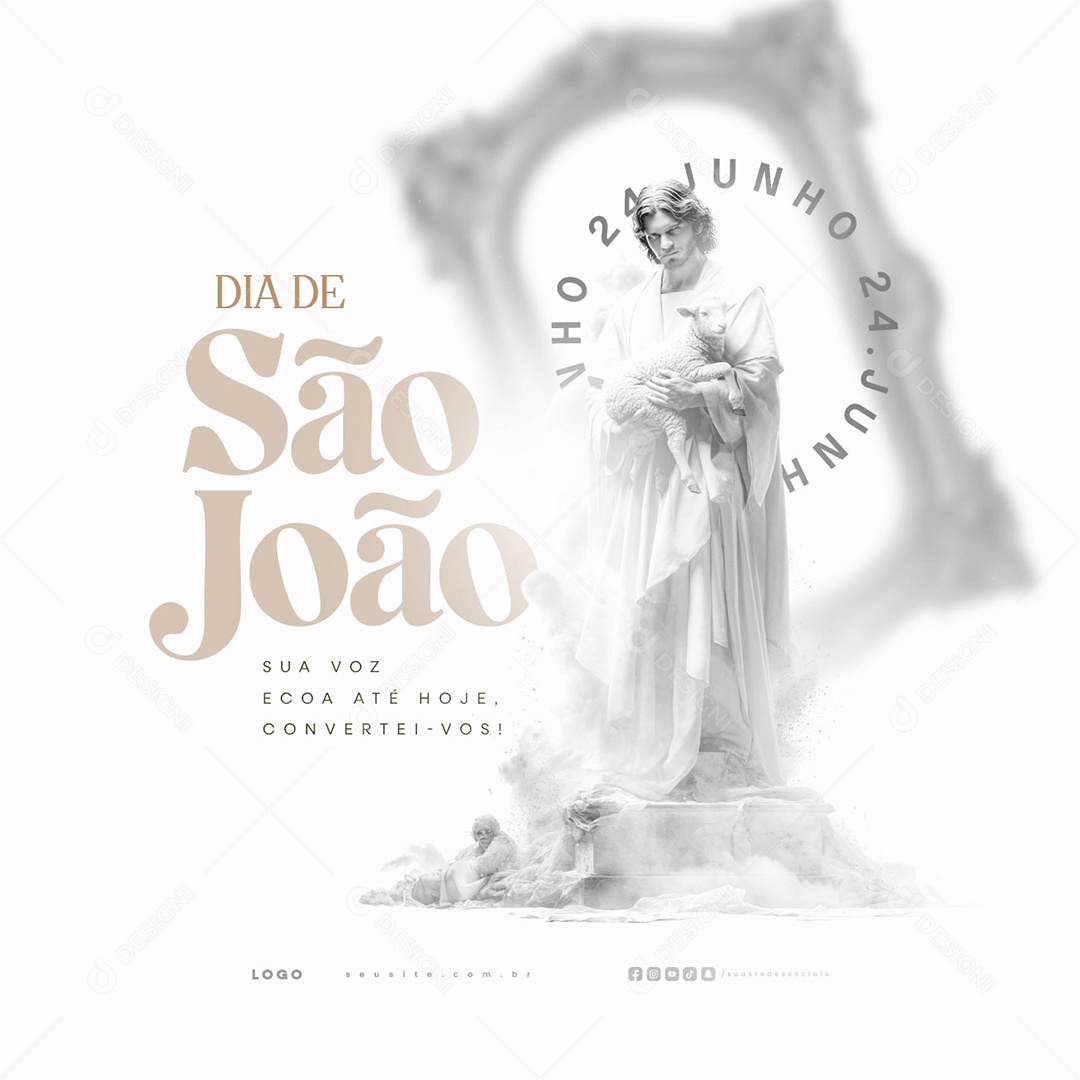 Dia de São João 24 de Junho Social Media PSD Editável