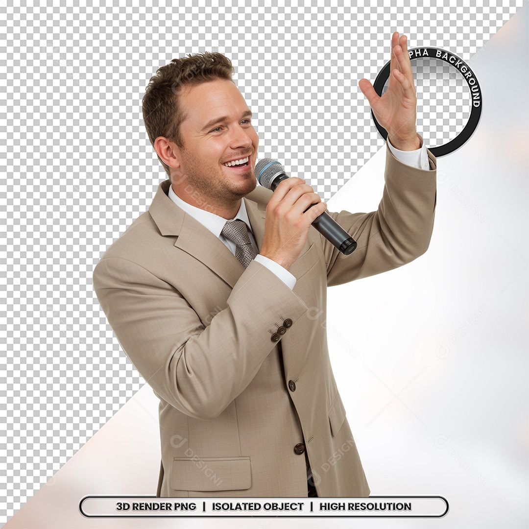 Personagem Pastor de Igreja Para Composição PSD