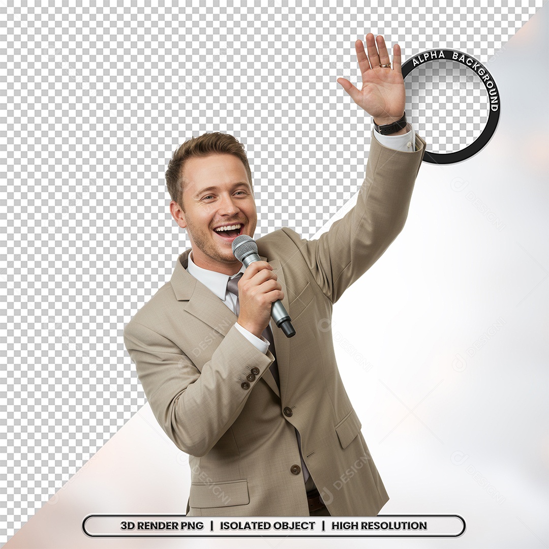 Personagem Pastor de Igreja Para Composição PSD