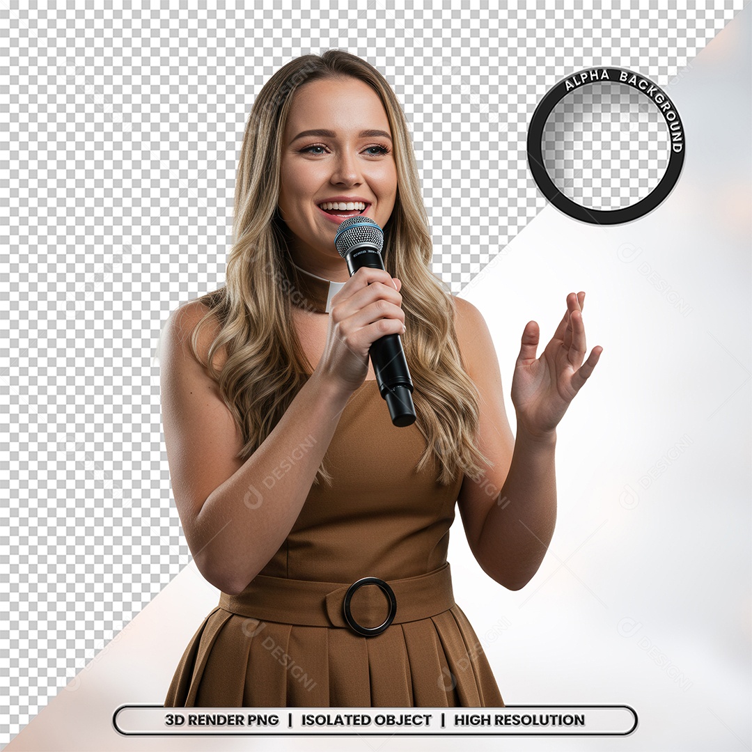 Personagem Pastora de Igreja Para Composição PSD