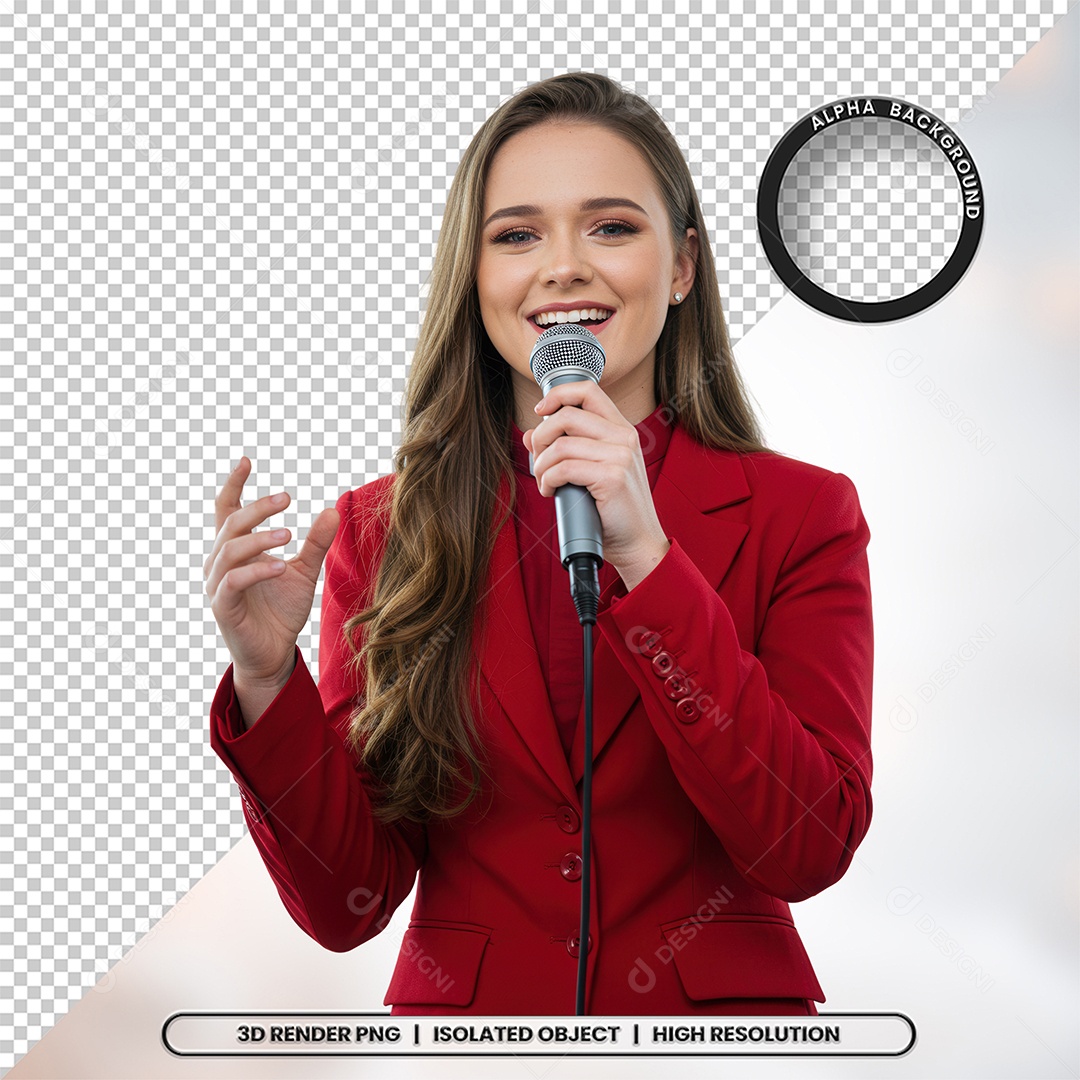 Personagem Pastora de Igreja Para Composição PSD