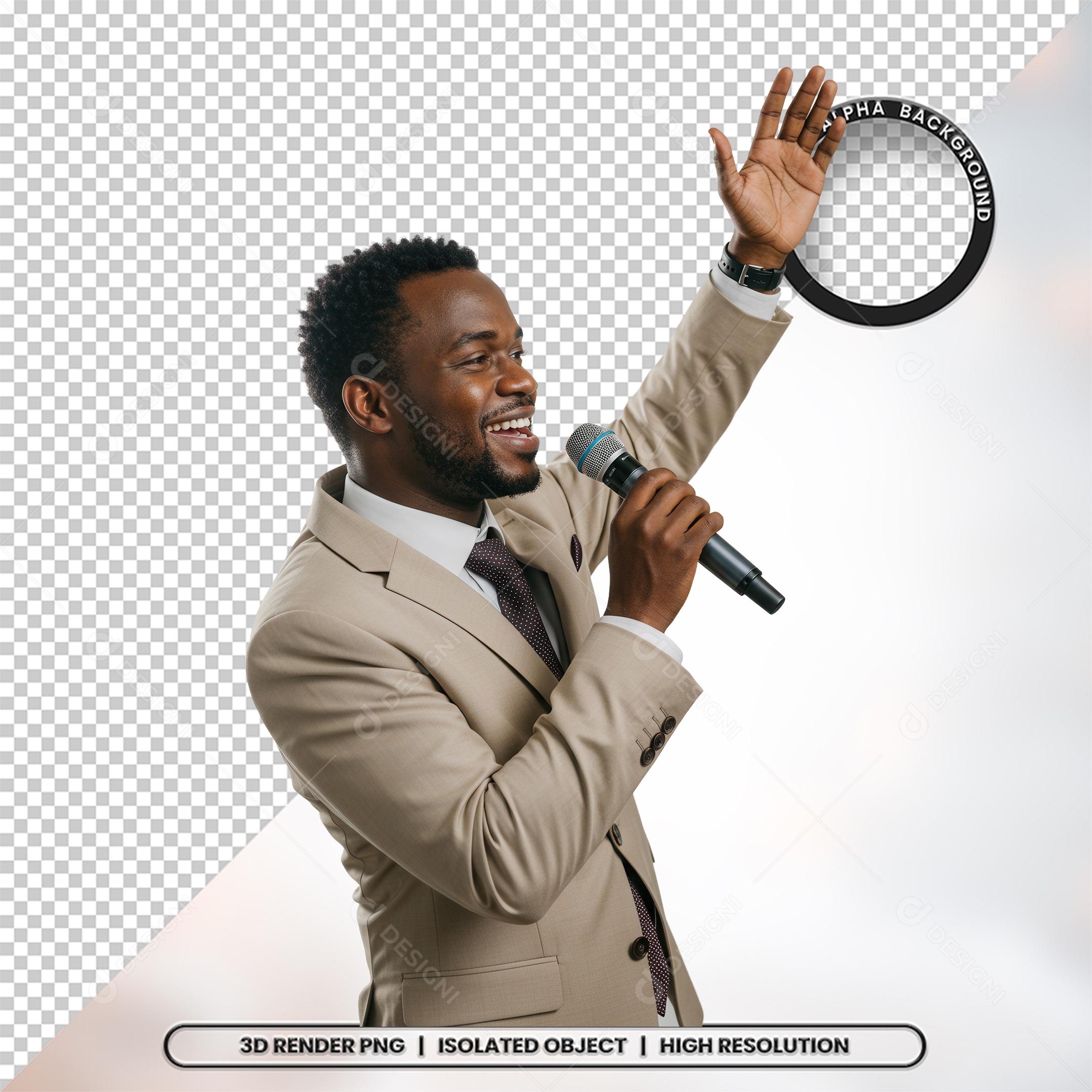 Personagem Pastor de Igreja Para Composição PSD