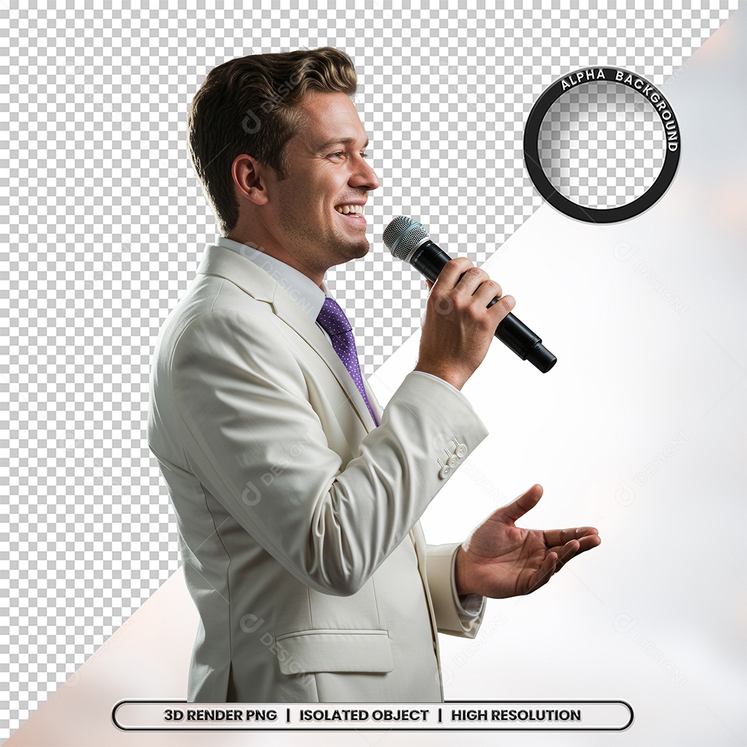 Personagem Pastor de Igreja Para Composição PSD