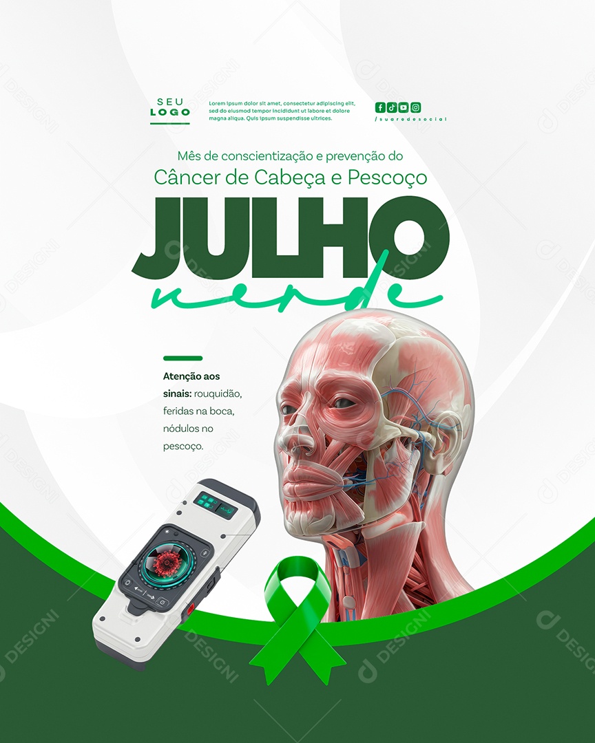 Julho Verde Social Media PSD Editável